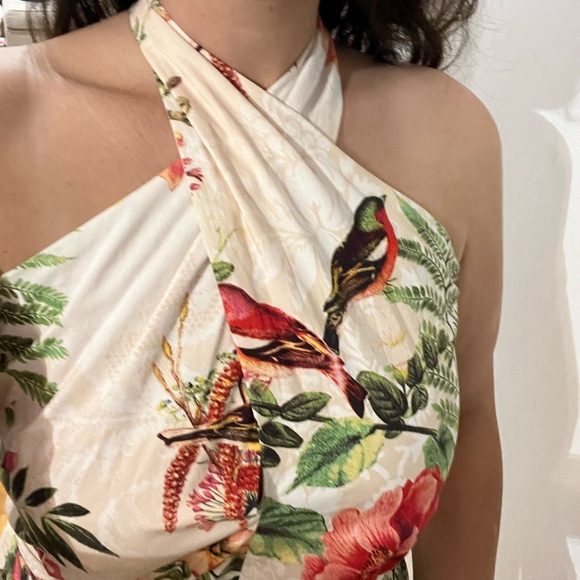 Maison Tara summer midi tiered floral print dress - Picture 4 of 5